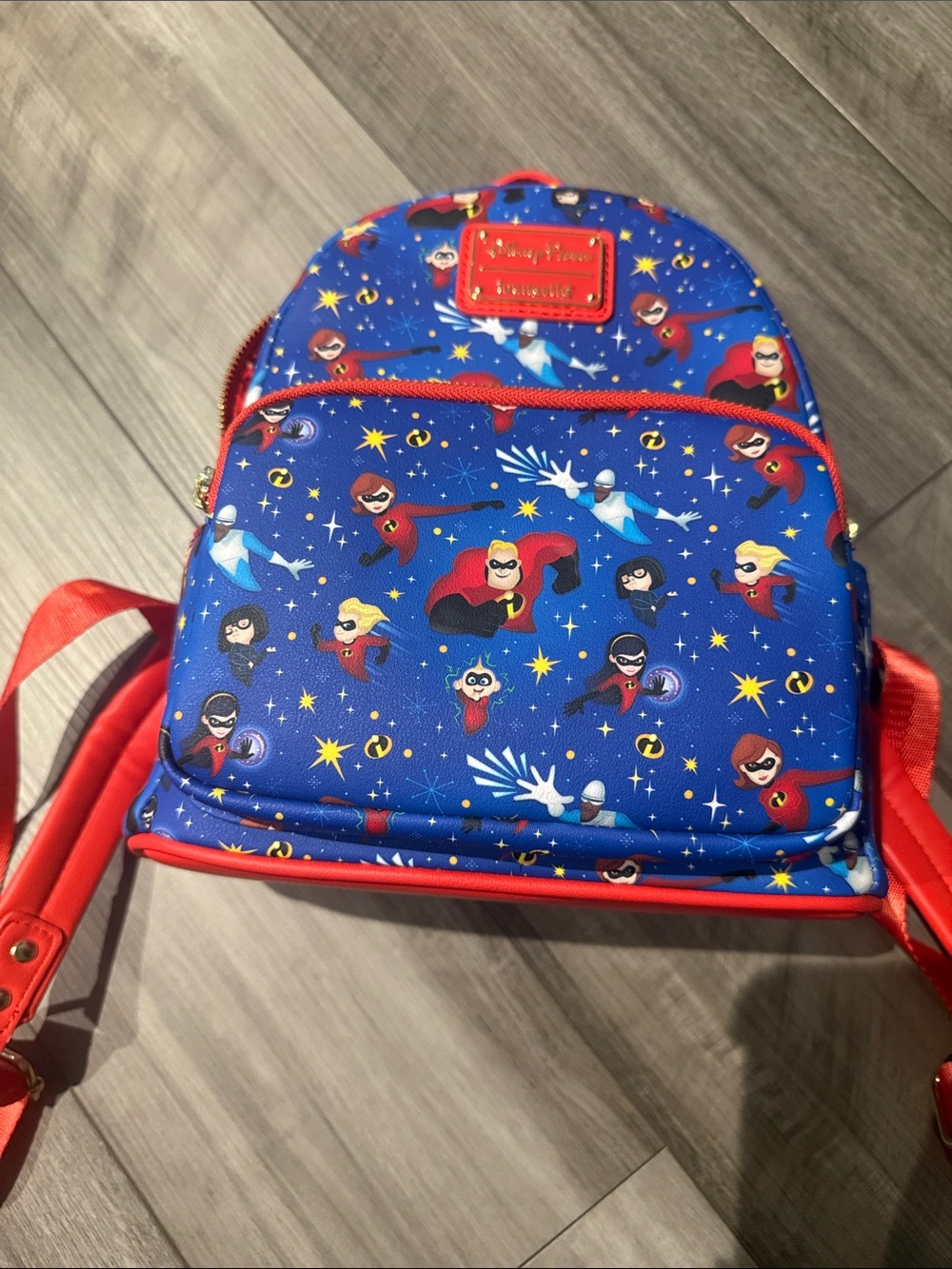 Loungefly The Incredibles Blue and Red Backpack